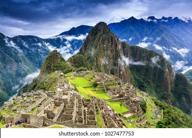 Machu Picchu, Peru. UNESCO World Heritage Site. One of the New Seven Wonders of the World