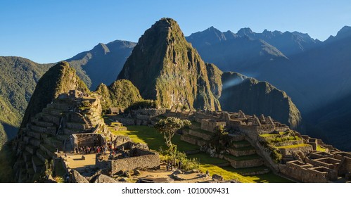 Machu Picchu At Sunrise, Peru.