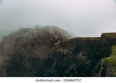 Machu Pichu Ruins Covered By Clouds