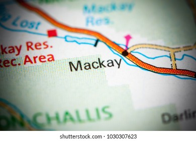 Mackay Idaho Usa On Map 260nw 1030307623 