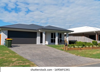 Mackay, Queensland, Australia - April 2020: A Suburban Home In A Residential Subdivision Where People Are Advised To Stay Indoors Isolated Against The Corona Virus