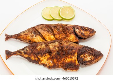 indian fish fry images stock photos vectors shutterstock https www shutterstock com image photo mackerel fish fry plate prepared kerala 468010892