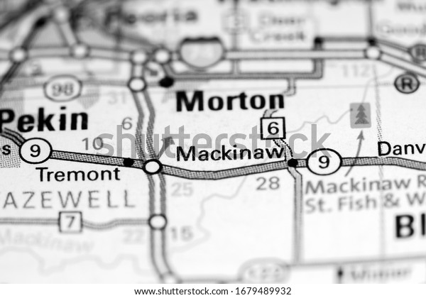 Mackinaw Illinois Usa On Map Stock Photo 1679489932 | Shutterstock