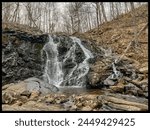 The MacMillan Brook Falls flow down the ravine in the Ramapo Valley
