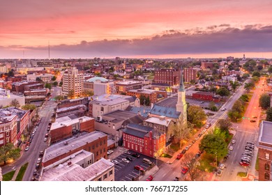 Macon, Georgia, USA Downtown City Skyline.