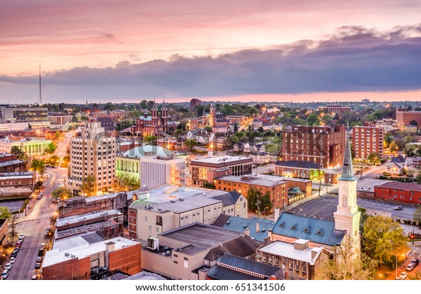 Macon Georgia Usa Downtown Skyline Stock Photo 651341506 | Shutterstock