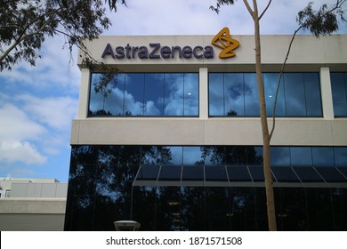 Macquarie Park NSW Australia December 11 2020: Astra Zeneca One Of The Companies Manufacturing The Covid Vaccine  