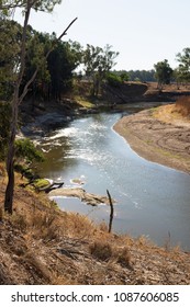 The Macquarie River Near Warren, In NSW, Australia