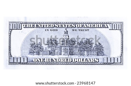 macro of 100 dollars
