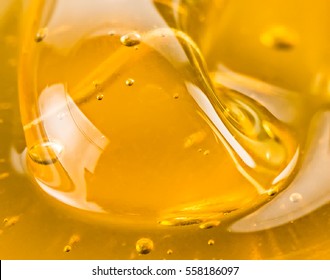 Macro Abstract Of Golden Honey