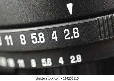 Macro Of Aperture Scale