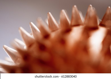 Macro background of abstract red cones - Shutterstock ID 612883040