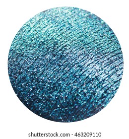 Macro Of Blue Mineral Eye Shadow Texture