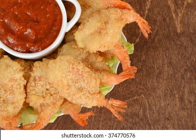 Macro Breaded Butterfly Shrimp