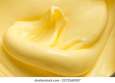 Macro butter texture,Butter texture background,closeup of opened yellow butter