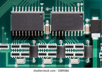 Macro of Chips and Card
