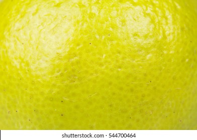 Macro Close Up Of Lime Fruit Peel