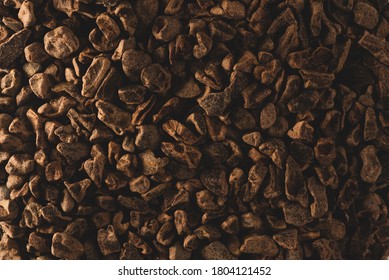 Macro Close Up Picture Of Raw Cacao Nibs