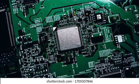 Macro Closeup Shot Microchip Cpu Processor Stock Photo 1705507846 ...