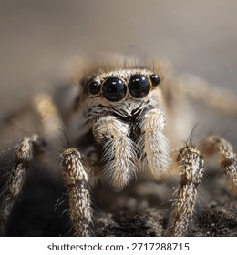 Macro Close-Up of a Spider