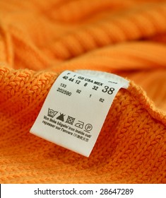  Macro Of Clothing Label