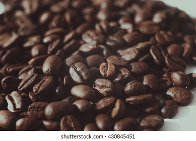 Macro coffee beans