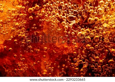 macro cola background,Background of cola with ice and bubbles. Side view background of refreshing cola flavored soda with carbonated with vintage tone,Thailand, Turkey - Middle East, Cola, Soda, Bubbl