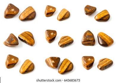 Macro Collection Of Stone Mineral Tiger's Eye