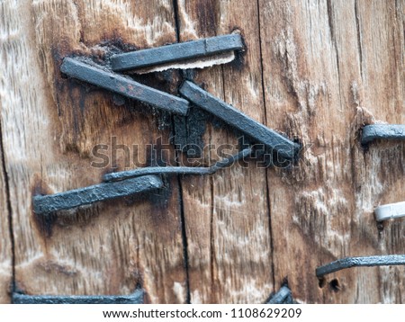 Similar – Image, Stock Photo Weathering Remains Poster