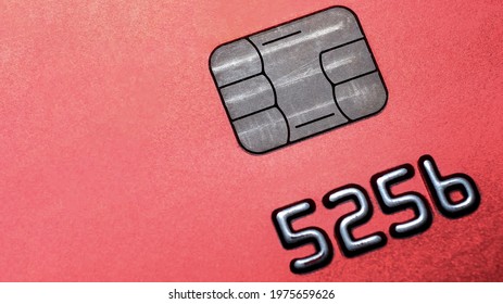 Macro Detail Of A Brand And Gray Luxurious Credit Card, Concept EMV Chip Card Is A Technical Standard For Smart Payment Cards, One Of The Digital Banking, It Gives The Customer A More Comfortable.