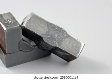 Macro etched cross-section of a butt weld Joint prepared for metallurgical examination –  analysis of welded metal structure. shows the heat-affected zone (HAZ), weld penetration, fusion boundaries.