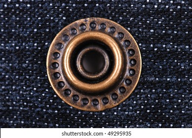 Macro Fragment Classic Fashioned Jeans With Rivet