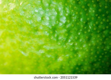 Macro Fruit: Zest Of Lime, Ultra Close Up, Horizontal Format, Black Background