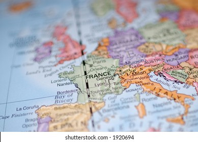 Colorful Detail Map Macro Close Push Stock Photo 435736414 | Shutterstock