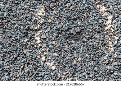 Macro Of Hail Damage On A Shingle Residential Roof Circled With A Chalk Outline During A Home Inspection.