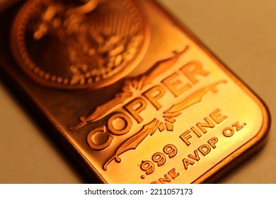 Macro Image Of Copper Bar