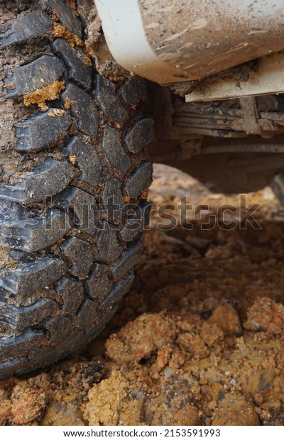 macro image of the\
texture of offroad car tires, and adventure tires, not city tires,\
used for mining roads