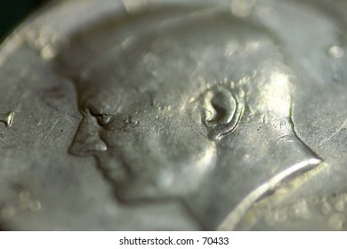 Macro image of a US Quater