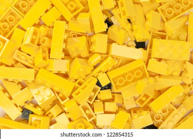 Macro Image Of A Yellow Background