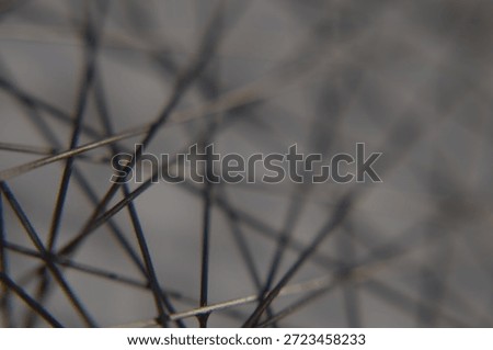 Macro of interconnected thin metal wire mesh structure