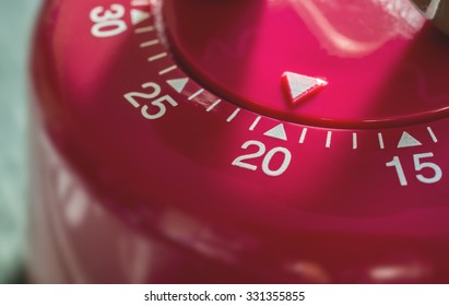 Macro Of A Kitchen Egg Timer - 20 Minutes