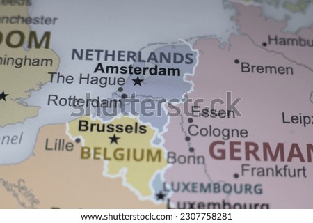 Macro Map Netherlands Belgium Germany