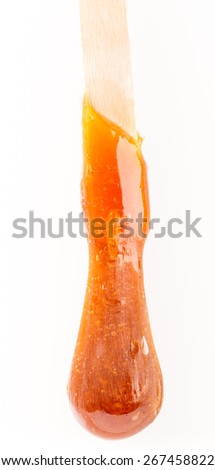 Macro of maple taffy - Shallow depth of field