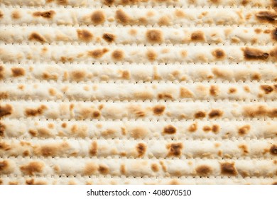 Macro Matzoh close-up for Passover Seder