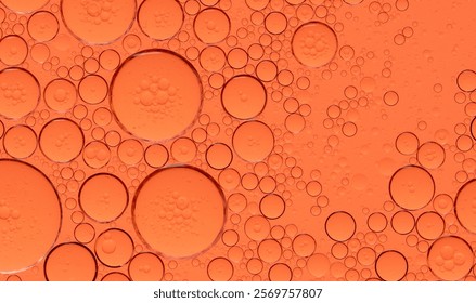 Macro Microscope red bubble texture close-up blood liquid, red macro bubbles Backgrounds red water drops on glass