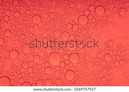 Macro Microscope red bubble texture close-up blood liquid, red macro bubbles Backgrounds red water drops on glass
