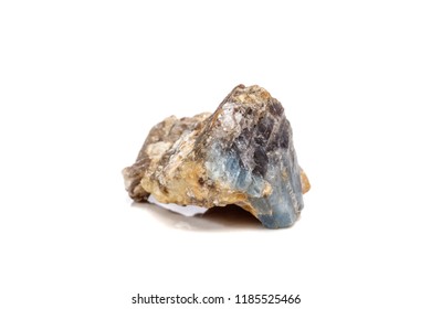 Macro mineral stone Corundum in rock a white background close up - Shutterstock ID 1185525466