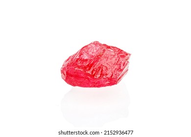 Macro Mineral Stone Spinel On A White Background Close-up