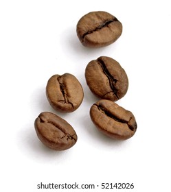 Macro on coffee beans - Shutterstock ID 52142026