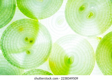 Macro onion,Full frame onion background ,texture,Colorful green and yellow leek slices. onion macro,Sliced pink onion. Slices. Pattern. Macro. Texture. Food background - Shutterstock ID 2238349509